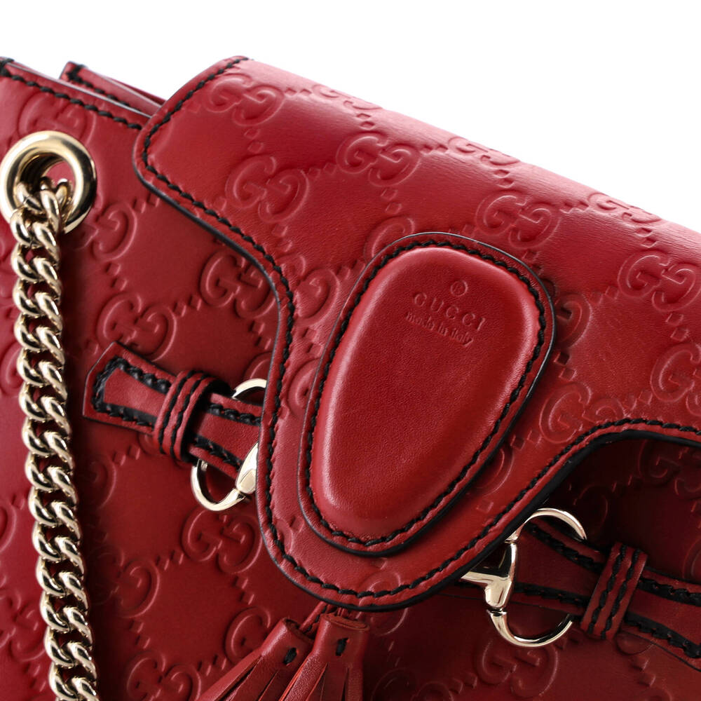 Emily Chain Flap Shoulder Bag #258562G78B - Picture 7 of 8